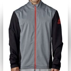 Adidas Climaproof Jacket XL – Gray/Black with Red Zip & Logo